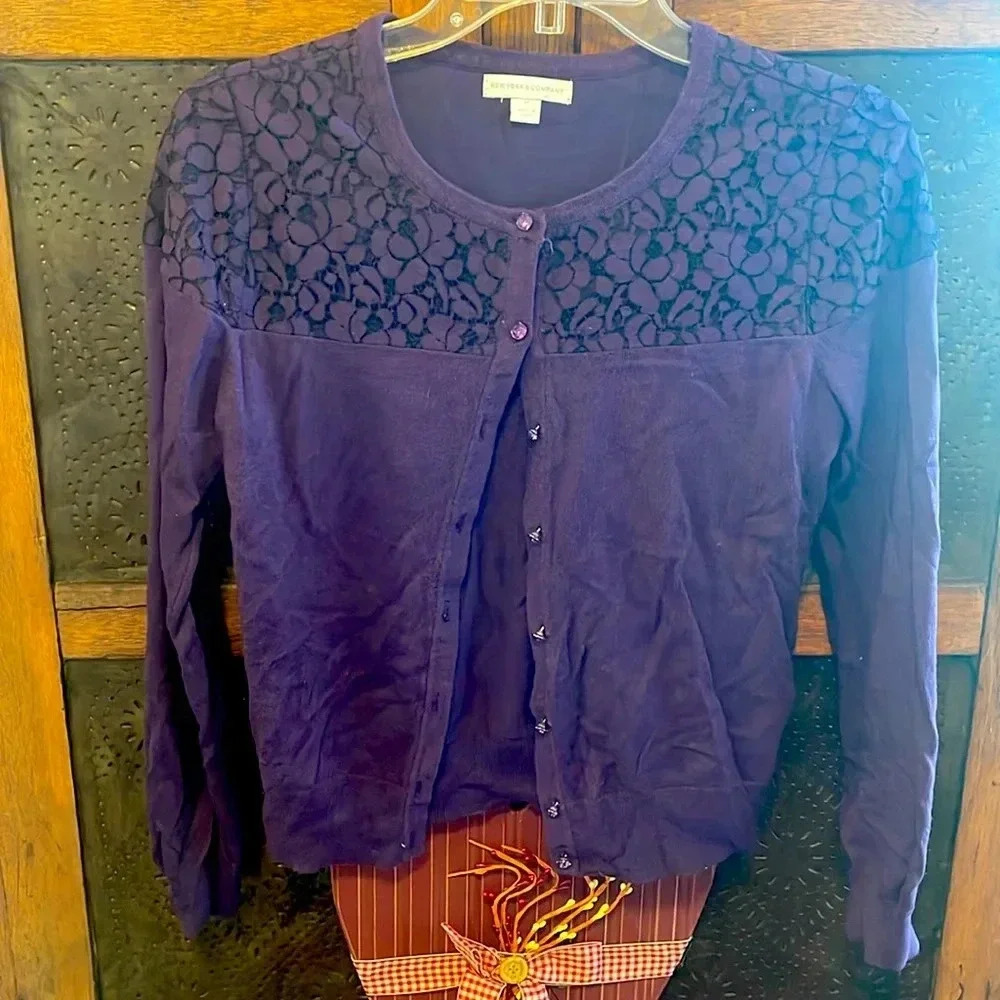 New York & Company Cropped Cardigan